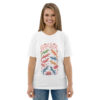 unisex-organic-cotton-t-shirt-white-front-689cca9757ef8.jpg Good Luck Print Unisex organic cotton t-shirt