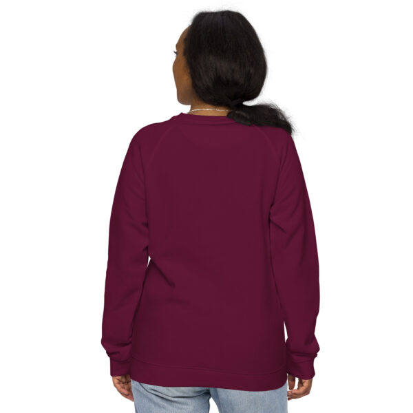 Treasure Print Unisex organic raglan sweatshirt