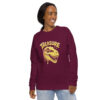 Treasure Print Unisex organic raglan sweatshirt