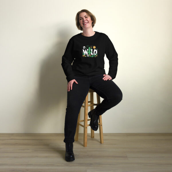Wild Print Unisex organic sweatshirt