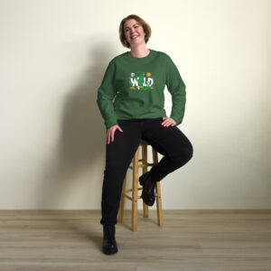 Wild Print Unisex organic sweatshirt