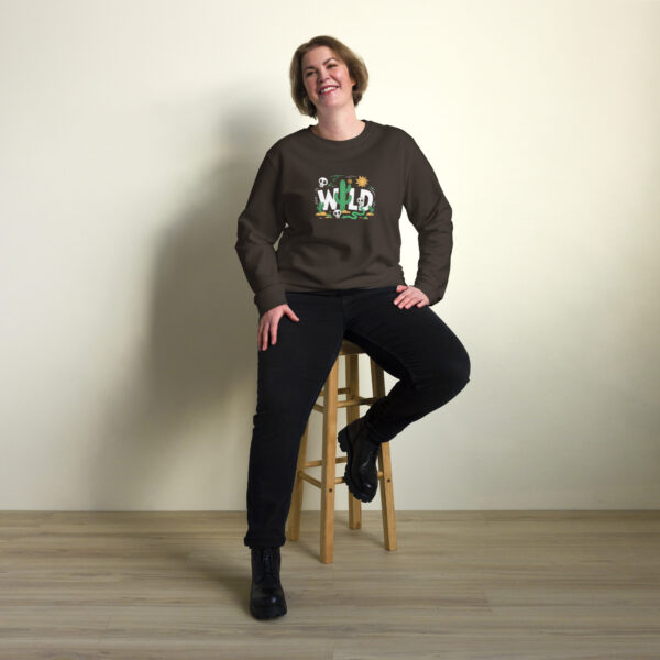 Wild Print Unisex organic sweatshirt