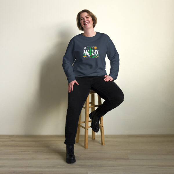 Wild Print Unisex organic sweatshirt
