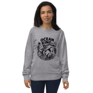 Ocean King Print Unisex organic sweatshirt