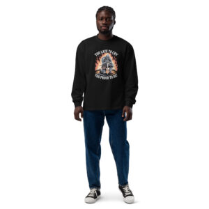unisex-premium-heavyweight-long-sleeve-shirt-black-front-68a054d39e288.jpg Too late Print Premium heavyweight long sleeve shirt