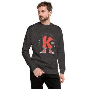 unisex-premium-sweatshirt-charcoal-heather-front-68a5ff4a9d7b2.jpg K Print Unisex Premium Sweatshirt