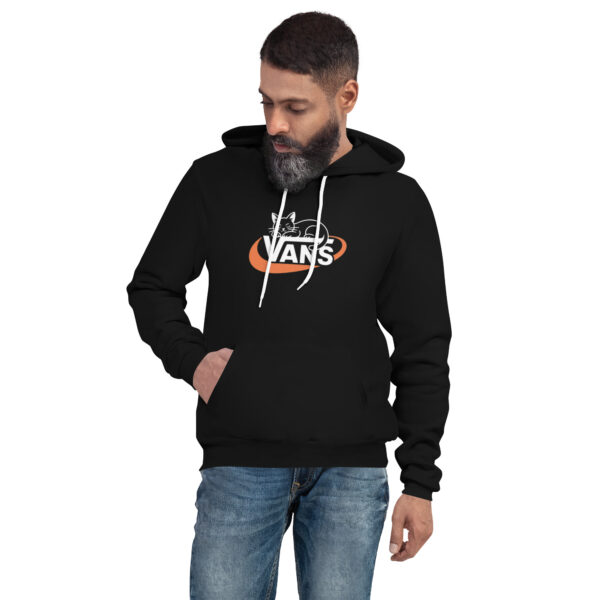 unisex-pullover-hoodie-black-front-689d2e51cf1f4.jpg V Print Unisex hoodie