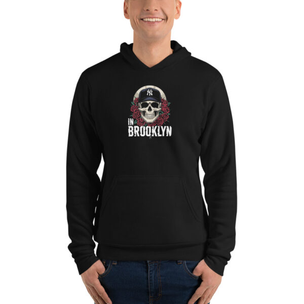 unisex-pullover-hoodie-black-front-68a34ec200b7a.jpg Brooklyn Print Unisex hoodie