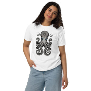 Octopus Print Unisex staple eco t-shirt