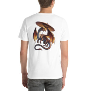 unisex-staple-t-shirt-white-back-68ae0363d87e0.jpg Dragon Print Unisex t-shirt