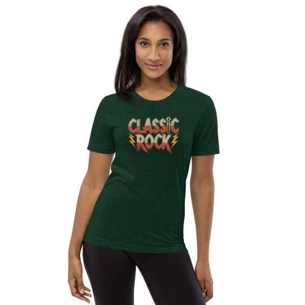 unisex-tri-blend-t-shirt-emerald-triblend-front-689ce73dde08b.jpg Classic Rock Print Short sleeve t-shirt
