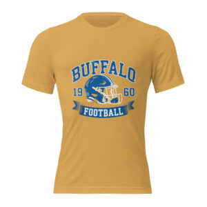 unisex-tri-blend-t-shirt-mustard-triblend-front-68a4cdba6c363.jpg Buffalo Print Short sleeve t-shirt