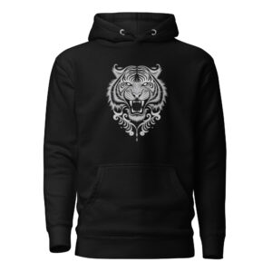 cotton-heritage-m2580-i-unisex-premium-pullover-hoodie-black-front-68d57e08457a1.jpg Tiger Print Unisex Hoodie